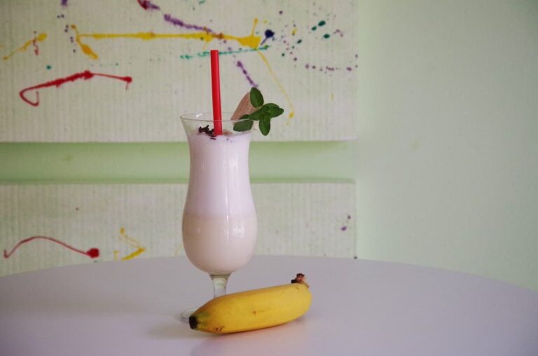 Batido de lima y plátano