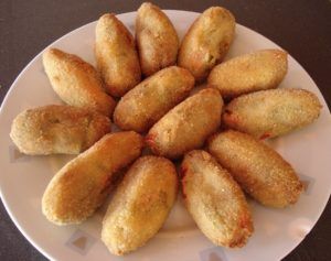 CROQUETAS DE VERDURAS Y POLLO