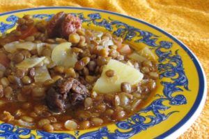 Lentejas con morcilla