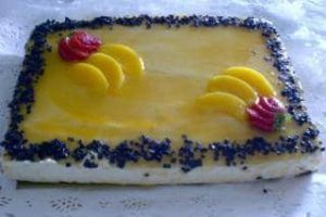 tarta melocotón