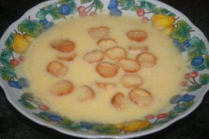 PURÉ DE CALABAZA Y PATATAS CON QUESITOS