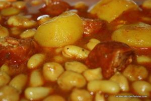 Alubias con garbanzos