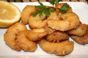 Gambas tempura