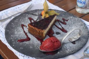 tarta helada de yogourt