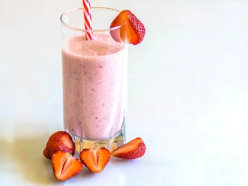 Batido de fresas