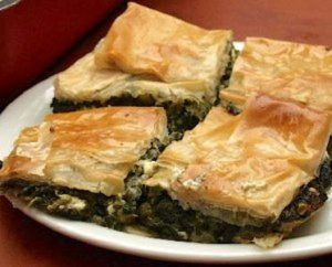 Tarta de espinacas con queso