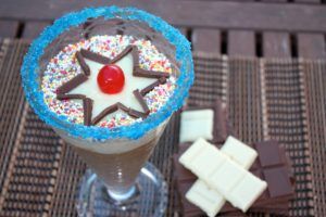 Mousse de dos chocolates con café