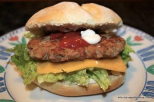 Hamburguesa con atún
