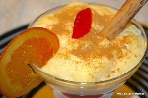 Crema pastelera con fresas