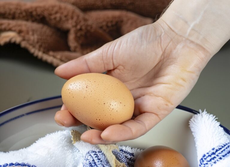 Cómo limpiar huevos