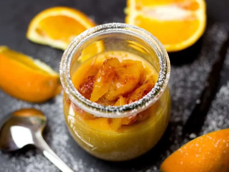 Natillas de naranja