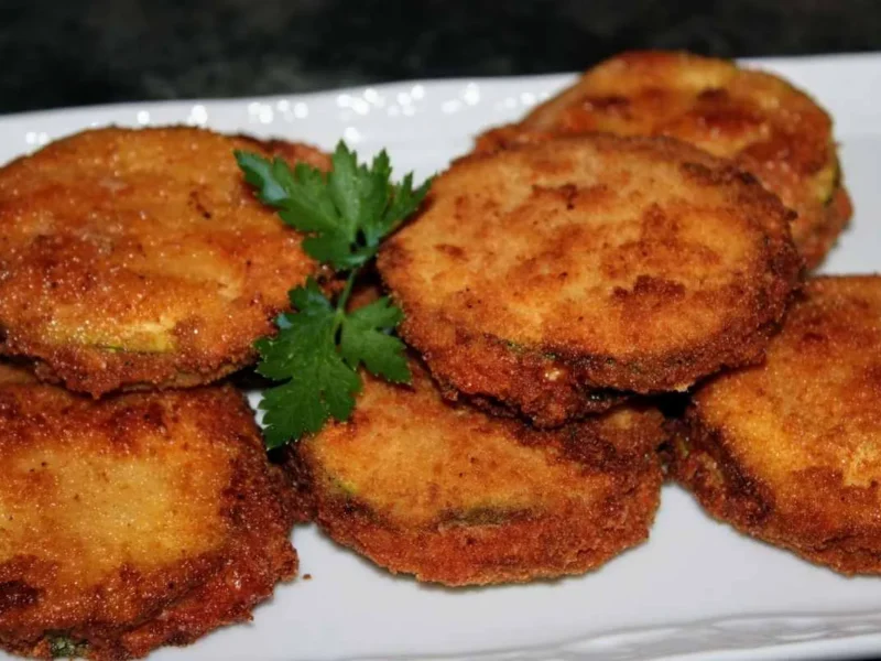 Calabacín relleno de quesos y york