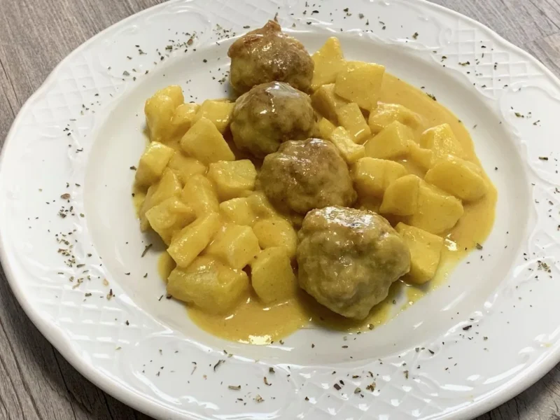 Albondigas con salsa de almendras