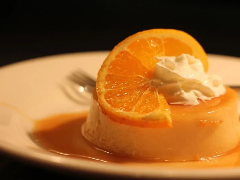Flan de naranja
