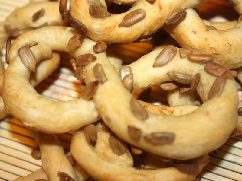 Bastones de pan con pipas