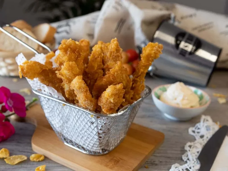 Tiras de pollo crujientes