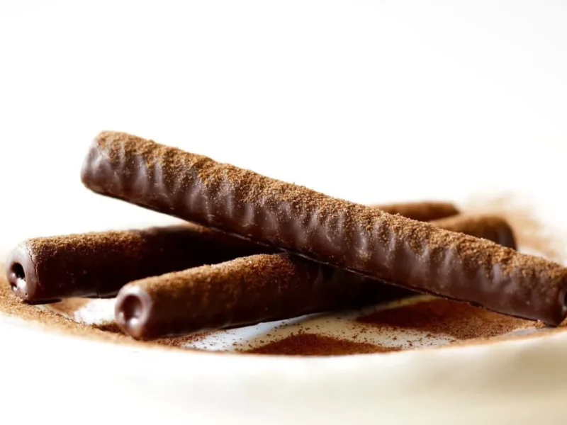 Barquillos de chocolate