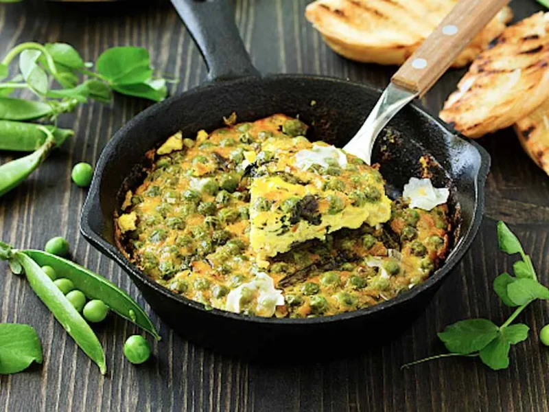 Tortilla de guisantes