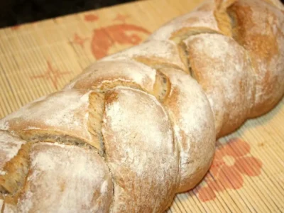 Trenza de pan de molde