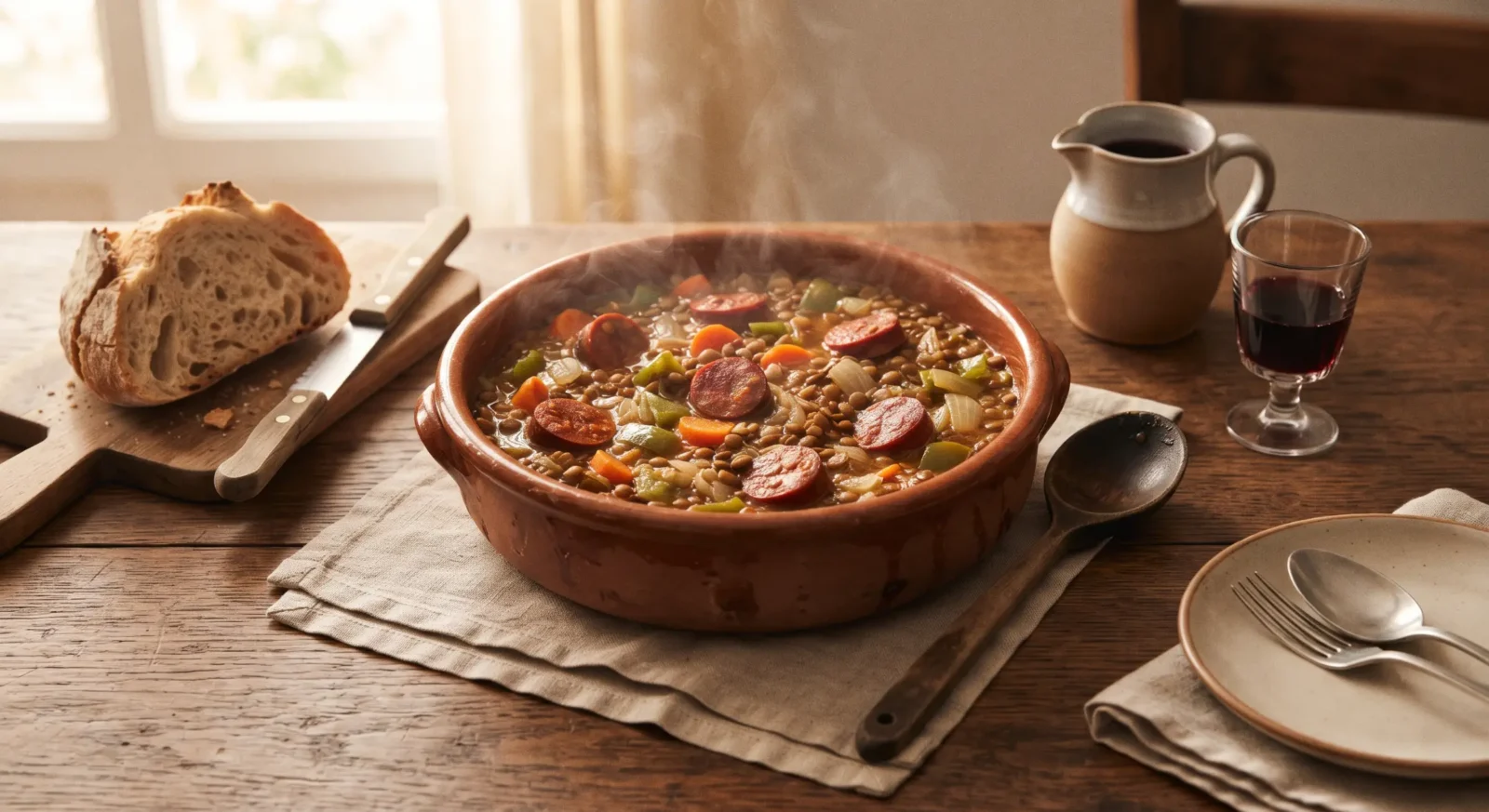 Receta de Lentejas con Chorizo