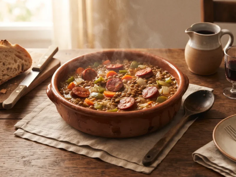 Receta de Lentejas con Chorizo